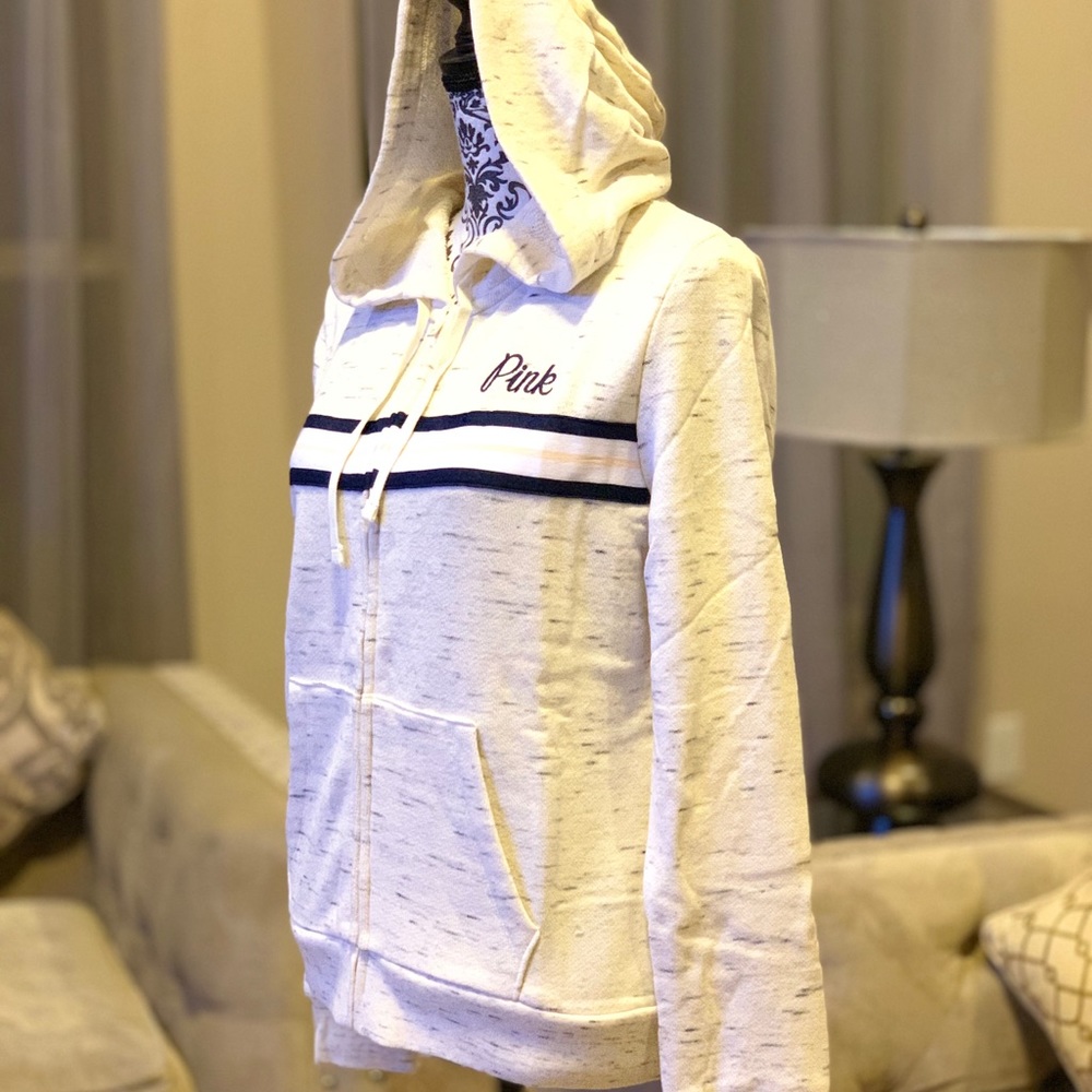 VS PINK FULL ZIP HOODIE - NEW ONLINE PACKAGING - Picture 3 of 6